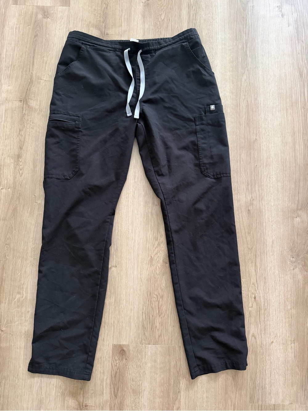 Figs Black Women's Drawstring Scrub Pants
